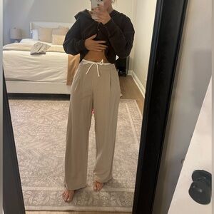 Zara Beige Wide Leg Pants